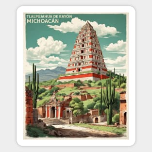 Tlalpujahua de Rayon Michoacan Mexico Vintage Tourism Travel Sticker